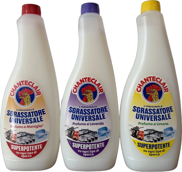 Chanteclair Sgrassatore Universale, verschiedene Sorten